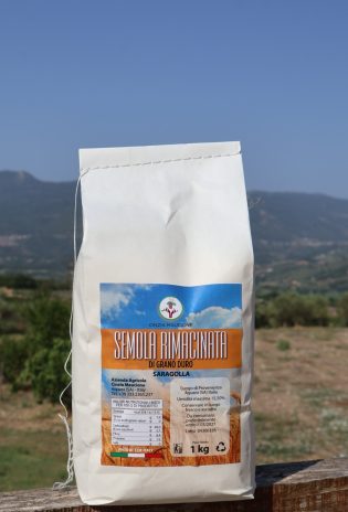 Semola Rimacinata di Grano Duro Varietà Saragolla – 1 kg