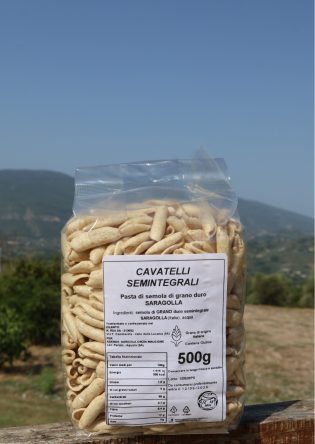 Cavatelli Semintegrali di Grano Duro Saragolla – Pasta Artigianale 500g
